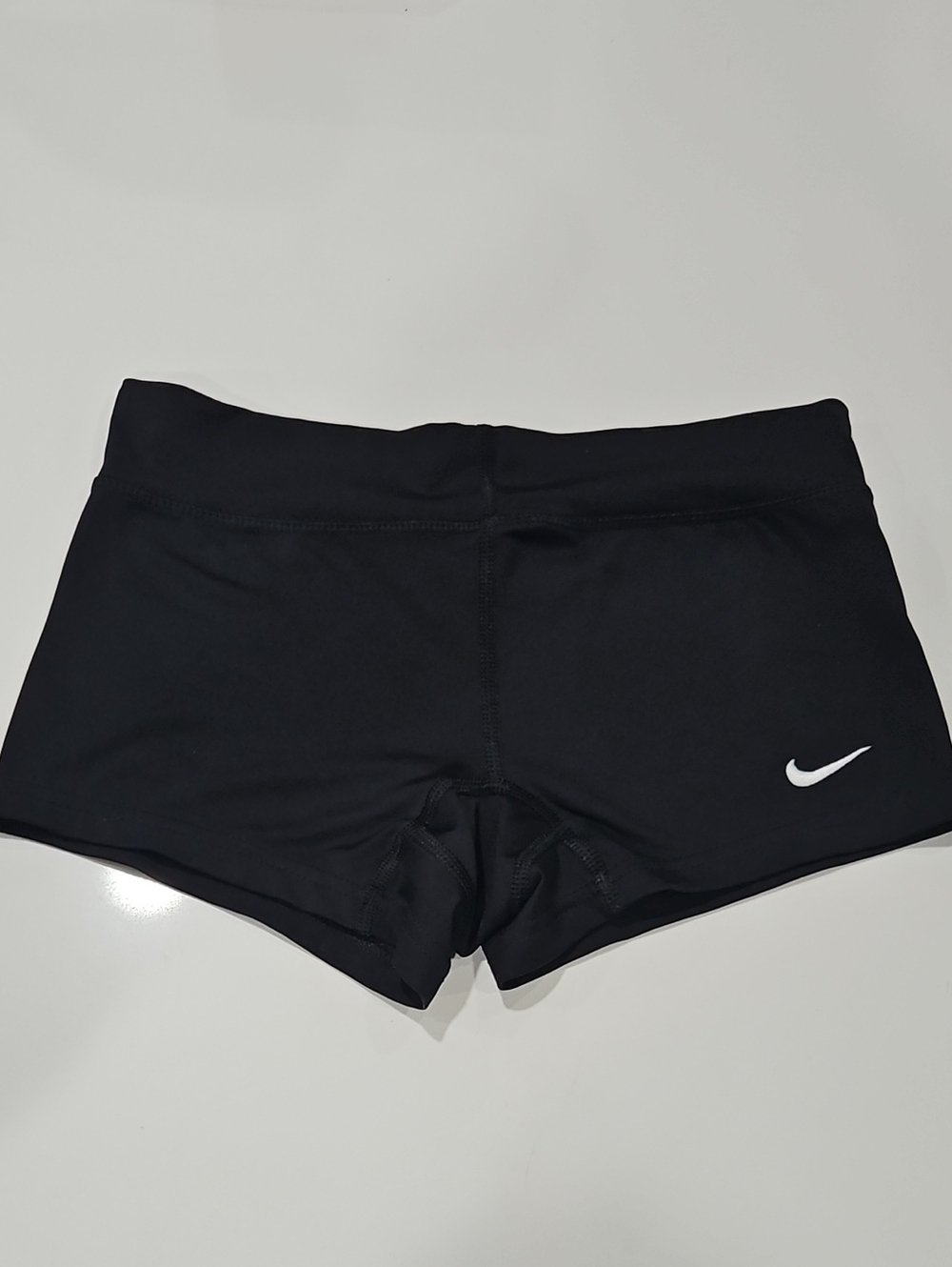 Nike Black Women’s  Shorts with White Swoosh Vollyball, Bike, Swim. Size S